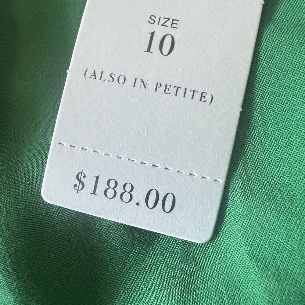 Anthropologie Green Long Sleeve Sundress Silk Kimono Dress NWT - Picture 13 of 14